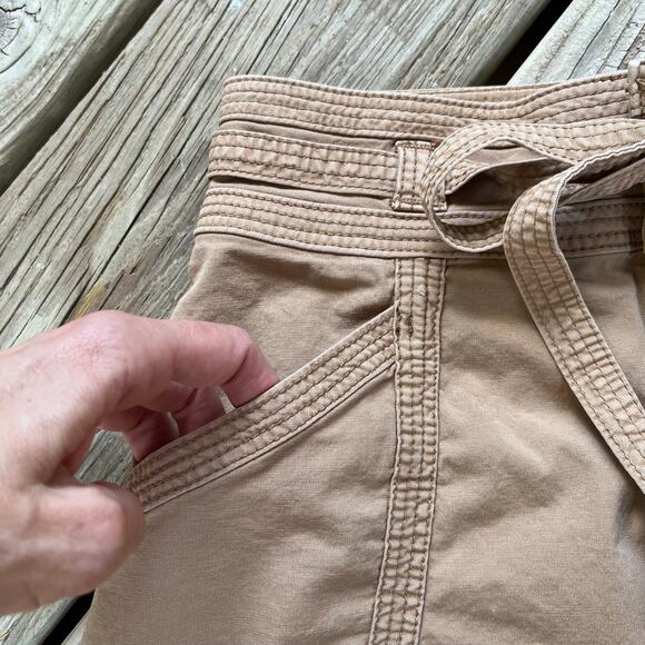 Anthropologie Pilcro Tan Belted Mini Skirt Size 0 - Picture 3 of 9